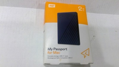 WD 2TB My Passport for Mac Portable External Hard Drive HDD-WDBA2D0020BBL-WESN
