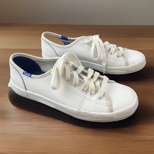 Keds Women's Leather Lace-Up Sneakers Low-Top Shoes White Size 7