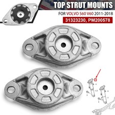 Pair Rear Suspension Shock Absorber Strut Top Mounts 31323230 For Volvo S60 V60