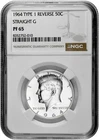 1964 Type 1 Reverse Straight G 50C Silver Proof Kennedy Half Dollar NGC PF 65