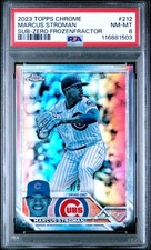 2023 TOPPS CHROME SUB-ZERO FROZENFRACTOR #212 MARCUS STROMAN 3/5 PSA 8