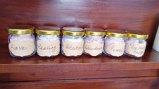 Bath & Shower Salts in glass jars, several Witchy blends available