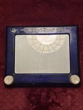 Vintage Etch A Sketch No. 505 Ohio Art Company Magic Screen Blue Frame Working