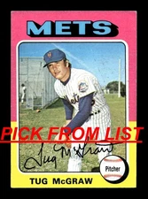 1975 Topps MINI Baseball 6-356 EX/EX-MT Pick From List All PICTURED zz1