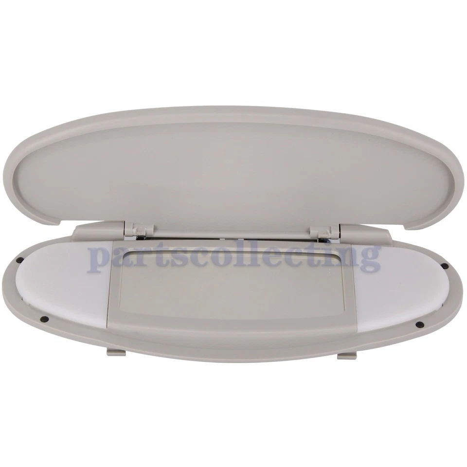 Gray Sun Visor Vanity Mirror Cover for BMW Mini Cooper R55 R56 R60 2007-2014 Foto 3 de 4