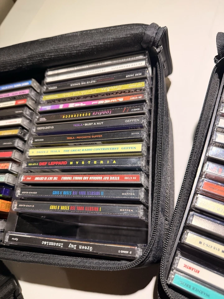 58 Rock Metal CDs TESTED + Cases AC/DC GNR Def Leppard Tesla Alice Chains (READ) Foto 3 de 4