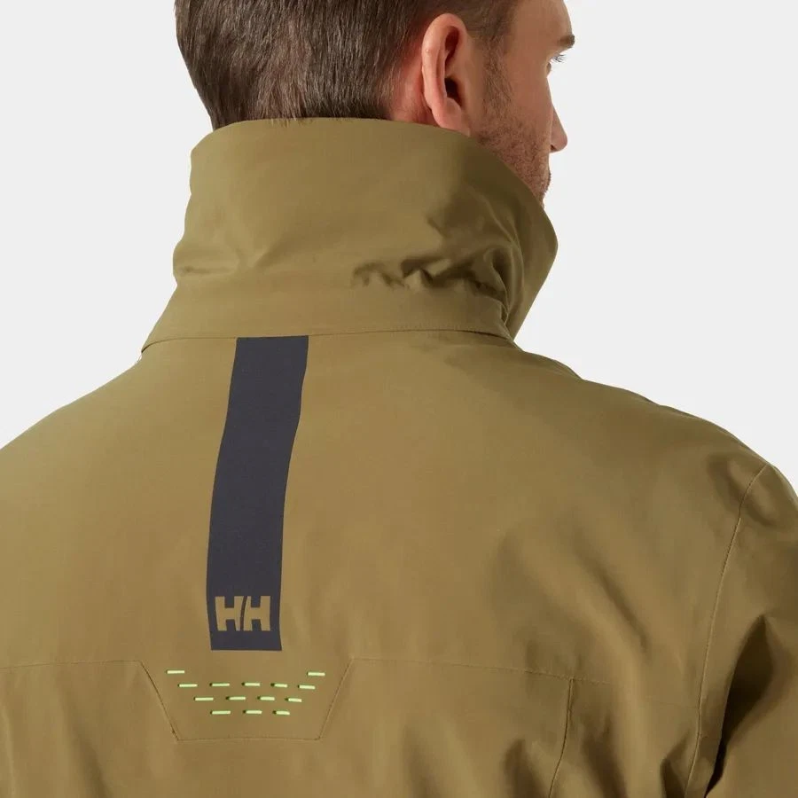 Chaqueta de invierno para hombre Helly Hansen Alpha Lifaloft, sepia, grande Foto 4 de 4
