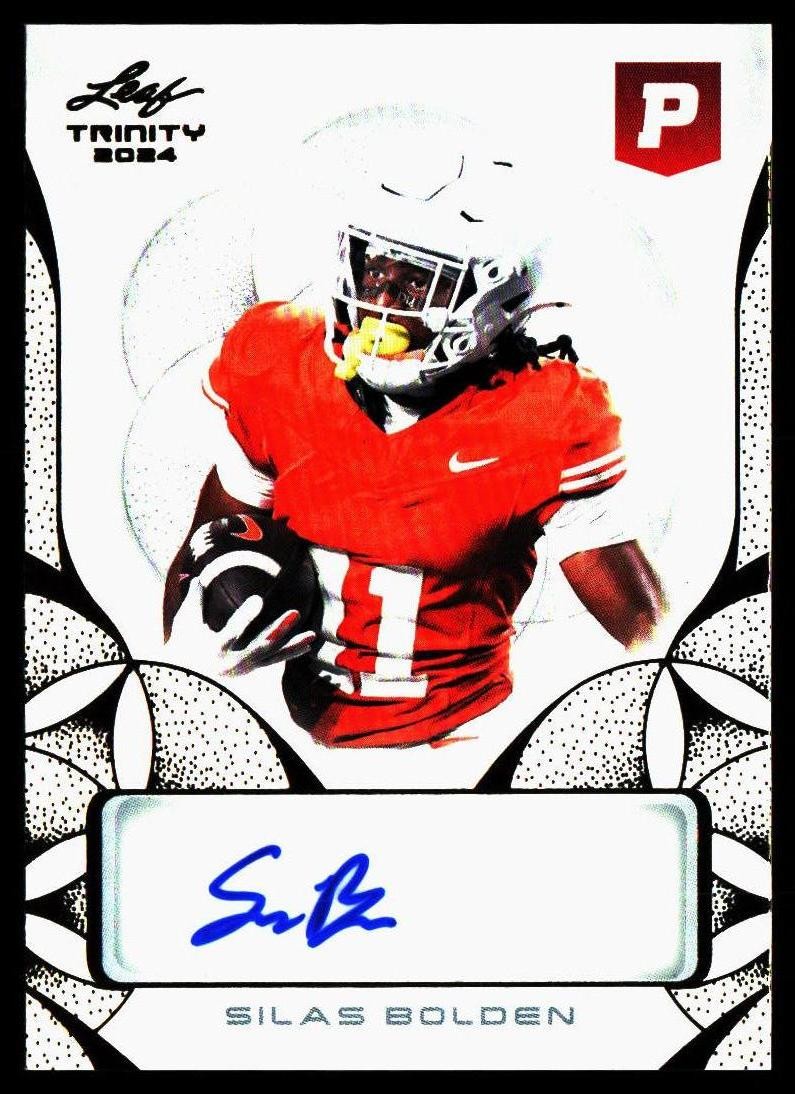 2024 Leaf Trinity Pristine Autographs BA-SB2 Silas Bolden Auto