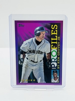 2026 Topps Series 1 ICHIRO Pink Foil Profiles By Ken Griffey Jr 