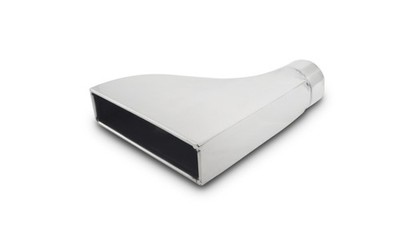 Vibrant Performance 1606 7.50'' x 2.00 Rectangular Stainless Steel Tip