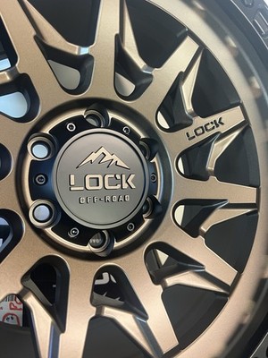 (4) 17X9 LOCK OFF-ROAD LUNATIC MATTE DESERT BRONZE BLACK LIP (6X135) FORD RAPTOR