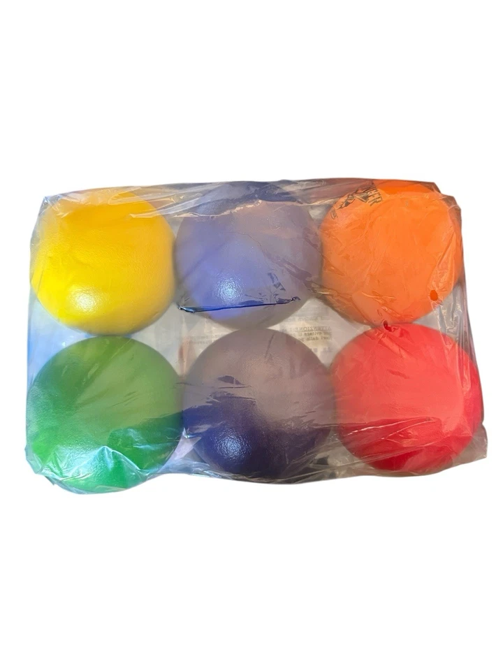 BRAND NEW Dodgeballs - Foam, Soft Skin, Low Bounce, 5.9" Set of 6 Balls - Image 3 of 4
