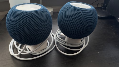 2 Apple HomePod mini Smart Speaker Blue, good condition