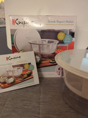 Euro Cuisine Greek Yogurt Maker Italian Inspired Design Desserts Never Used