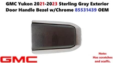 GMC Yukon 2021-2023 Sterling Gray Exterior Door Handle Bezel w/Chrome 85531439