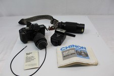 Vintage Chinon CP-7m SLR Camera Multi Program with Accessories