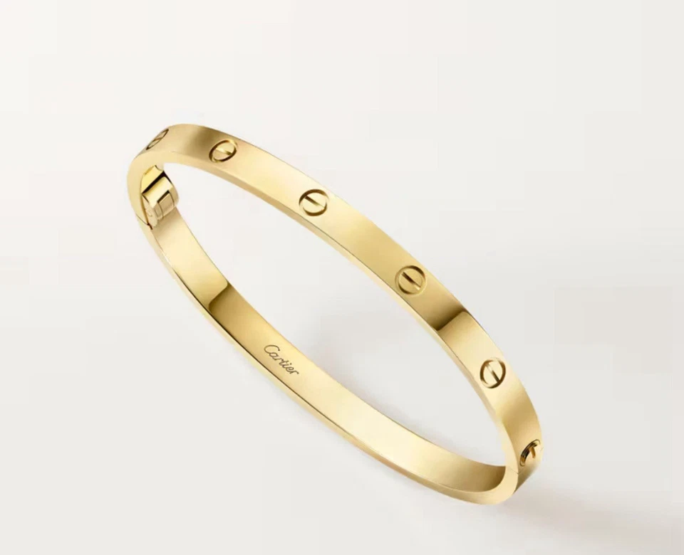 Brazalete brazalete chapado en oro para mujer regalo perfecto Foto 2 de 3