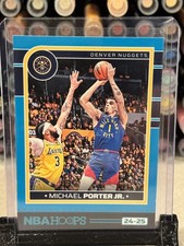 2024-25 Hoops #187 Michael Porter Jr. Teal numbered /175 - Denver Nuggets