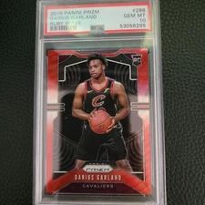 DARIUS GARLAND 2019 PANINI PRIZM RUBY WAVE #288 RC Rookie Card SSP PSA 10