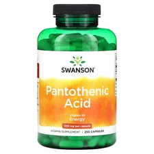 2 X Swanson, Pantothenic Acid, 500 mg, 250 Capsules