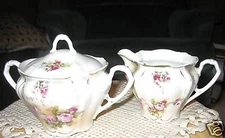 VINTAGE CREAM AND SUGAR SET, made in Germany eagle logo