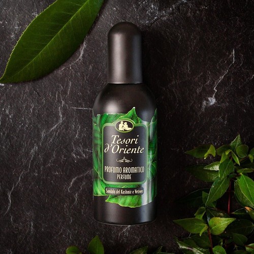 TESORI D'ORIENTE Profumo Sandalo del Kashmir & Vetiver fresco prorompente 100ml - Foto 3 di 13