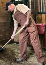 New, Key Industries Unlined Duck Bib Overall, Multiple Sizes (see drop down)