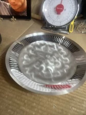 VTG WMF IKORA GERMANY BRUSHED SILVERPLATE FOOTED DISH w/BOX 9 1/2" DIAM