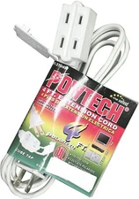 POWTECH UL listed Household Extension Cord, 16 Gauge Power Cord with 3 Recep