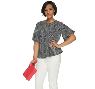 vince camuto bubble sleeve blouse