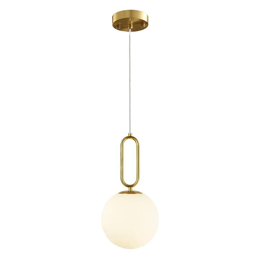 Lampadario Sospeso A96 Sfera Vetro Bronzo - Atmosfere Accoglienti G9