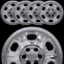 4 fits Nissan Frontier 05-2019 CHROME 15" Wheel Skins Hub Caps Covers Simulators