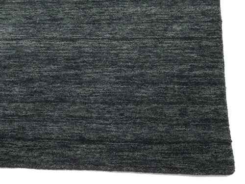 Charcoal Solid Hand-Loomed 3X10 Gabbeh Wool Rug Oriental Home Decor Carpet - Picture 8 of 12