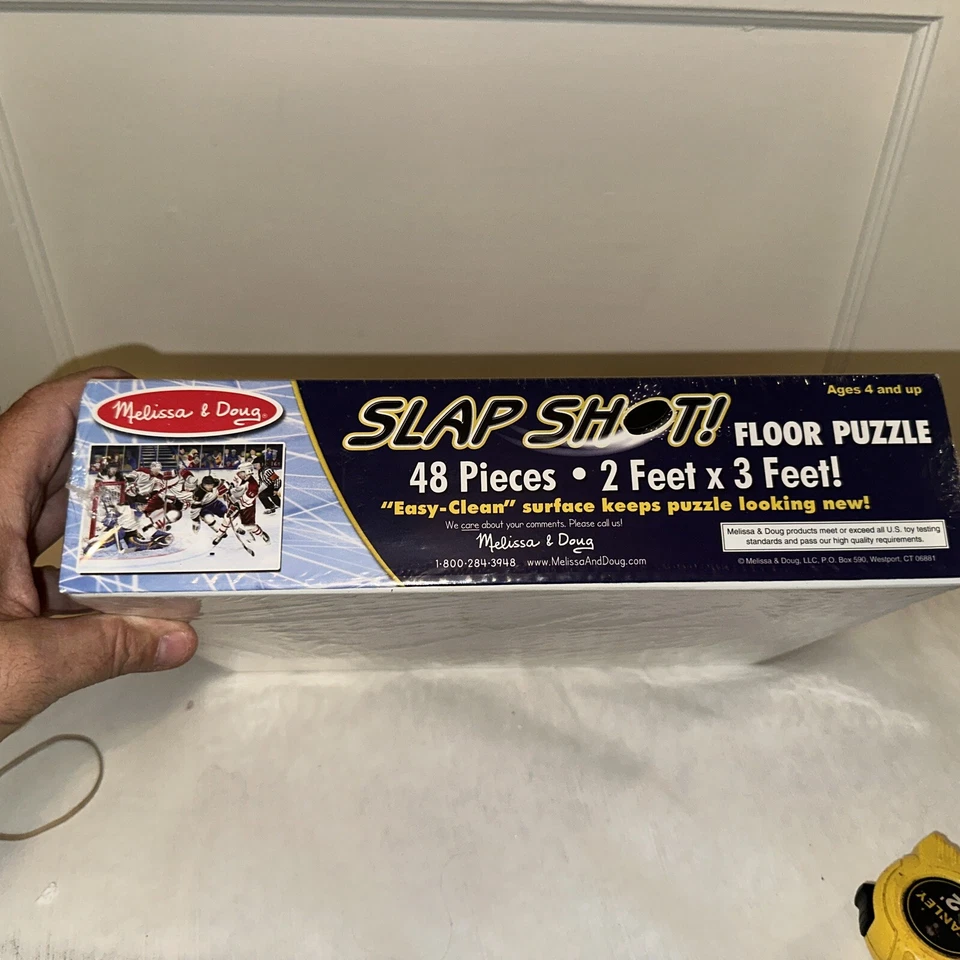 Rompecabezas de piso Melissa & Doug, "Slap Shot", 48 piezas, hockey, #4419, 2’ X 3’ NUEVO Foto 2 de 2