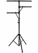 MR DJ LS-360 Heavy-Duty Portable DJ Light Stand w/ Two Fixture Arms  T-Bar