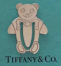 Tiffany & Co. Teddy Bear Bookmark  Sterling Silver 925