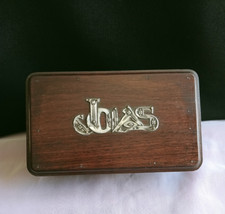 Antique Rosewood & Silver Jewellery Box Portuguese Joias c.1900