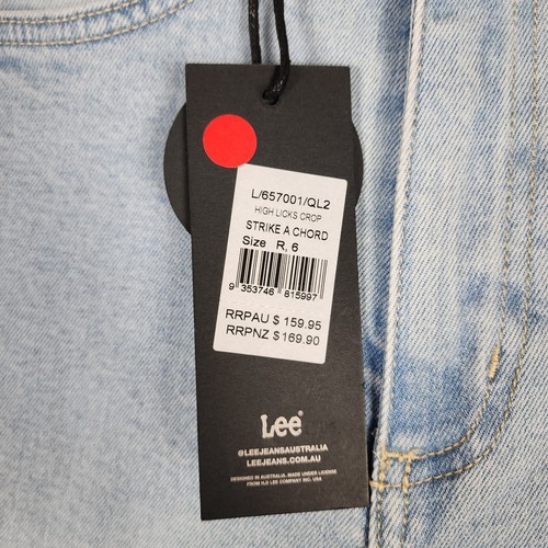 Lee Womens Jeans Size 6 High-Licks Crop Skinny High Rise Blue Stretch Denim NEW - Bild 3 von 14