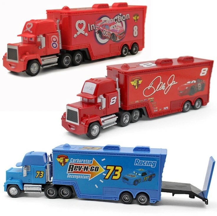 McQueen Disney Pixar Cars 3 Movie Series Mike Transporter Cargo Trailer gifts - Image 3 of 4