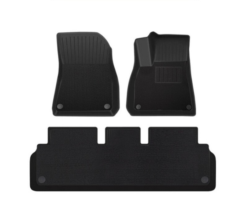 Tesla Model 3 Highland TPE Waterproof Wear-resistant Double layer Foot Mat