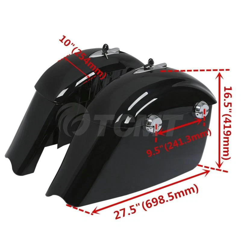 Bolsa de sillín dura y pestillo electrónico para Indian Chieftain 14-18 Springfield 16-24 23 Foto 4 de 4