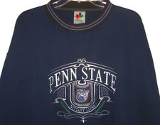 VINTAGE 90's PENN STATE NITTANY LIONS NCAA MIDWEST BROIDERY PSU SWEATSHIRT XL