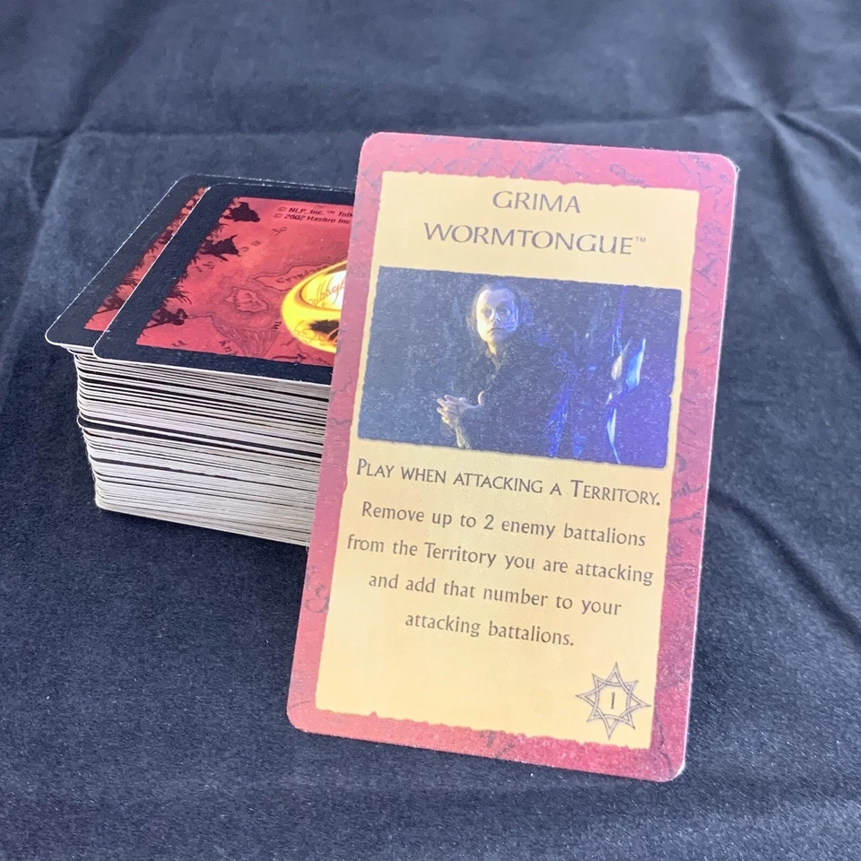 Lord of the Rings Trilogy Risk Game Replacement Complete Cards - Image 2 of 3