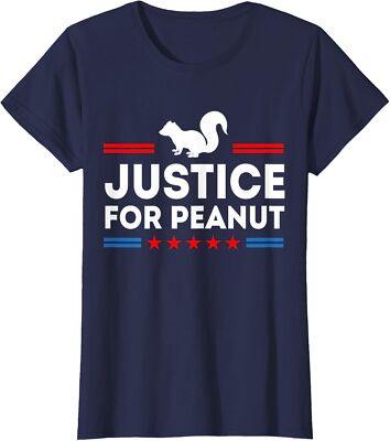 Justice For Peanut The Squirrel 2024 US Election Vote Ladies' Crewneck T-Shirt