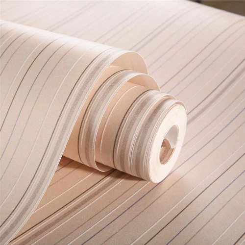 Precioso Papel Pintado a Rayas 3D Verticales Rayas Habitación Papel Pintado Rollo Decoración Casa Foto 2 de 4