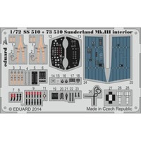 MW22 Eduard SS510 Sunderland Mk.Iii Interior S.A. 1/72 Zoom Set For