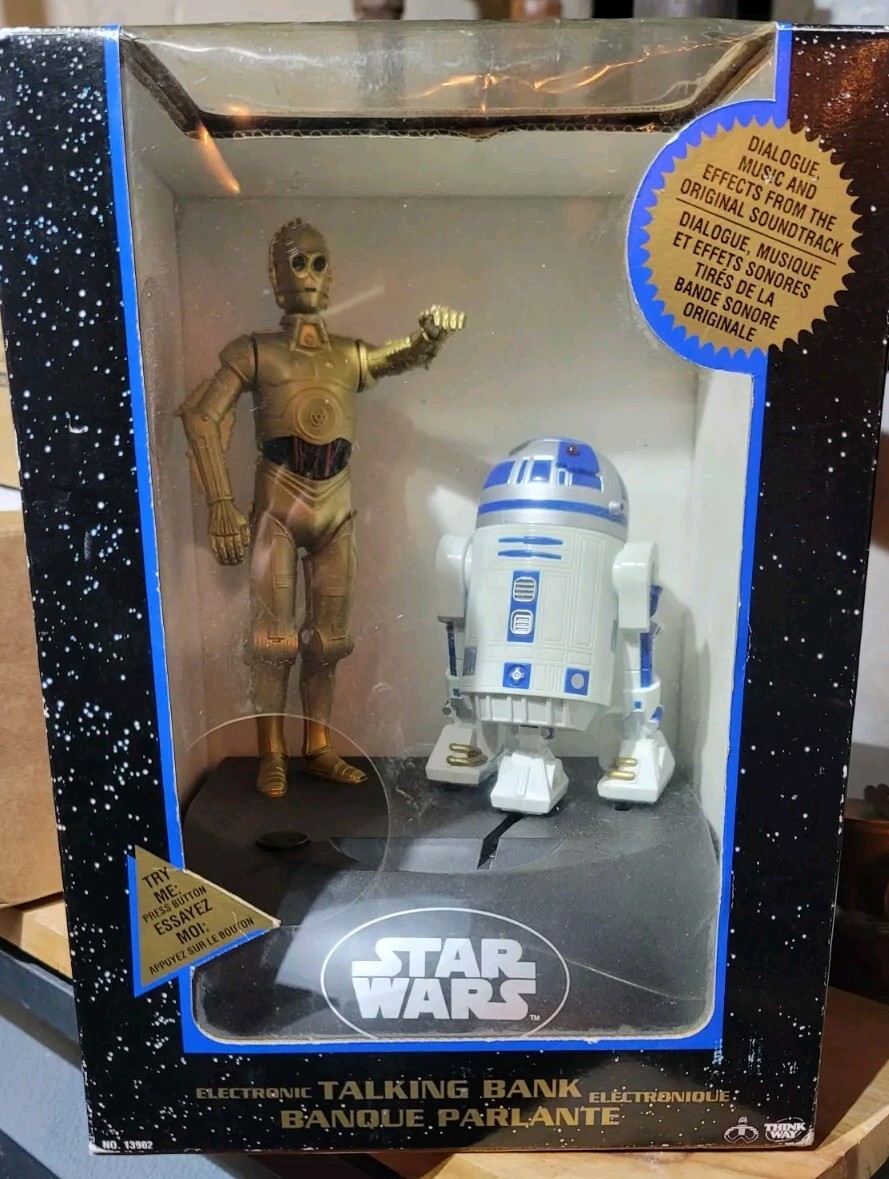 【STAR WARS】 C-3PO R2-D2 エレクトロニックトーキングバンク VINTAGE STARWARS C-3PO & R2-D2 Electronic Talking Bank