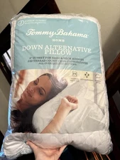Tommy Bahama Home Down Alternative Pillow 2 Pack Jumbo Size 18” X 26” X 3”