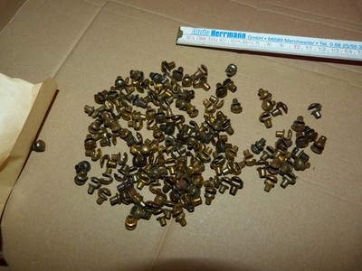 150 x Agraffen - Schnürhaken aus Metall - nur Oberteile - versch. Farben,Größen