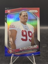 2025 Panini Prizm Alfred Collins Red, White & Blue Prizm #388 (RC) 49ers